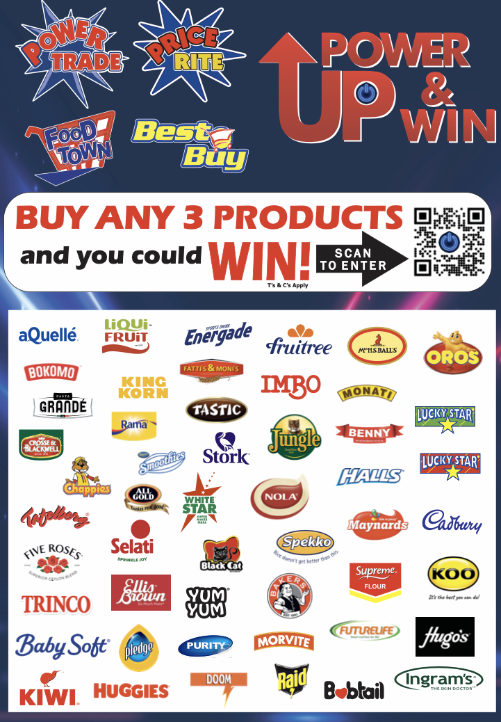 PowerUp & Win - Participating stores and brands